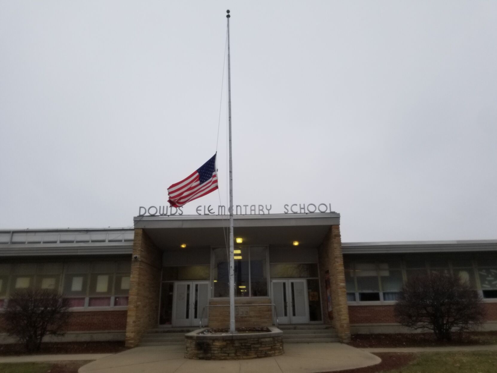 Flags at half-staff in Shelby